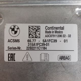 Visualizza i dettagli per CENTRALINA AIRBAG BMW X4(G02)(2018>)xDriveM40d 48V Diesel-Eletric 2993cc Immagine di CENTRALINA AIRBAG BMW X4(G02)(2018>)xDriveM40d 48V Diesel-Eletric 2993cc