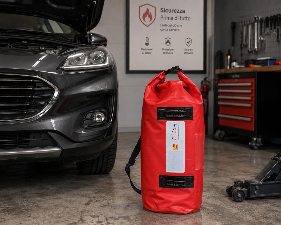 Immagine di COPERTA DI LIMITAZIONE DEL FUOCO PER VEICOLI ELETTRICI